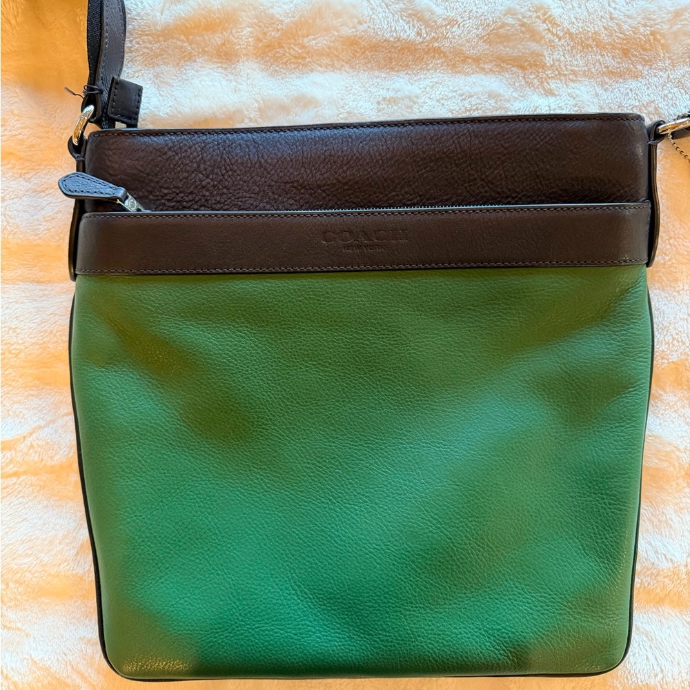 Coach Leather Messenger Bag